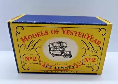 Matchbox M.o.y. Y-2 B.type London Bus  Original  Display/storage Box Only • £13.49