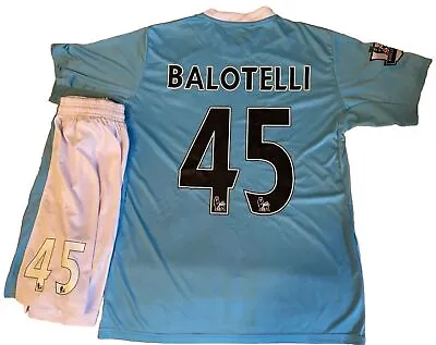 Manchester City Aguero Balotelli Etc. Soccer Jersey  Free Shorts & Ship.US • $31.99