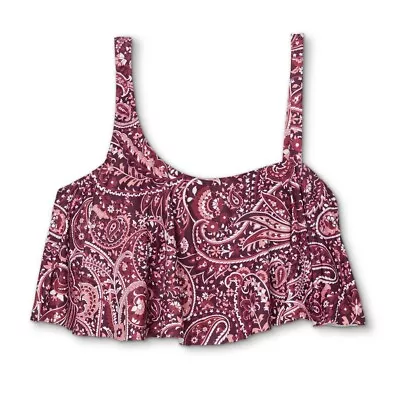 Women's Post Mastectomy One Shoulder Flounce Longline Bikini Top - Kona Sol • $14.99