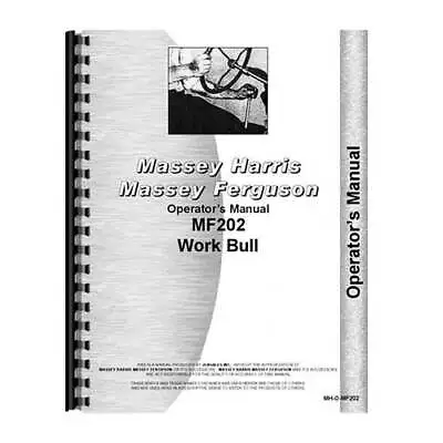 Operator's Manual Fits Massey Ferguson 202 • $37.04