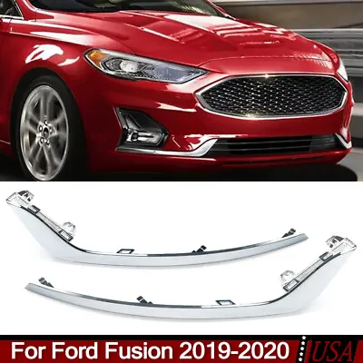 For Ford Mondeo Fusion 2019-2020 Front LH RH Fog Light Lamp Strip Trims Chrome • $46.99