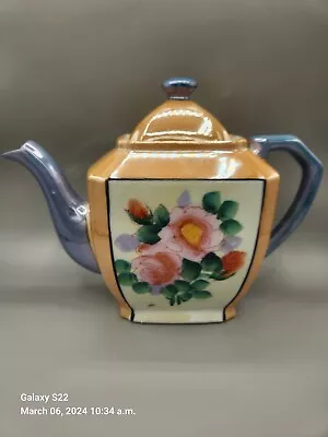 Lusterware Vintage 1960s Made In Japan Hand Painted Teapot Porcelain • $9.38