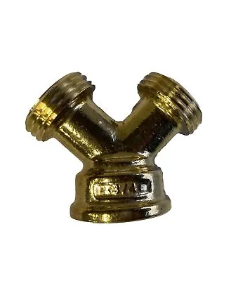 Brass Y-Connector Splitter For Garden Water Hose 3/4  GHT X 3/4  GHT • $11.50