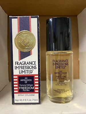 $20 • Buy Impression Of Tommy Hilfiger Freedom For Him Spray Cologne 2.5 Oz