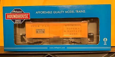 Athearn Roundhouse 84118 ~ 36’ Old Time Wood Reefer Box Car ~ Sante Fe (ATSF) Ho • $24.95