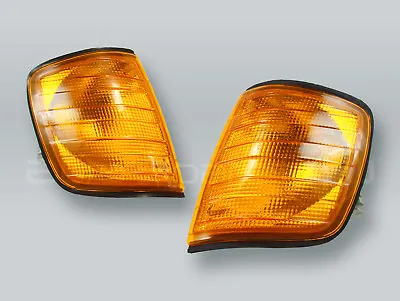 $49.90 • Buy Amber Corner Lights Parking Lamps PAIR Fits 1988-1995 MB E-Class W124