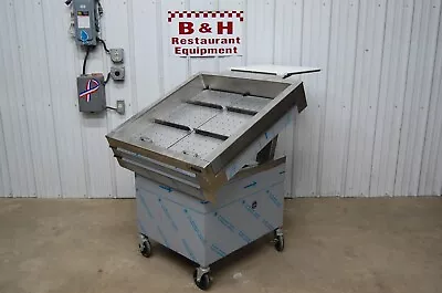 36  Stainless Steel Mobile Seafood Fish Ice Bin Deli Display Case Merchandiser • $1495