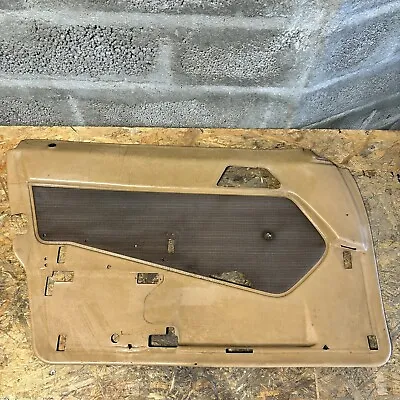 Mercedes-Benz W124 Front Left Door Panel Skin Brown Leather And Fabric • $59