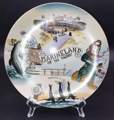 Marineland Of The Pacific Hand Painted Souvenir Plate W/ Gold Rim 8  • $19.99