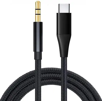 AUX CABLE USB-C TO 3.5MM AUDIO CORD CAR STEREO AUX-IN JACK For PHONES & TABLETS • $12.65