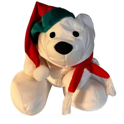 Brentwood Originals MOSHI Santa Claus Polar Bear Microbead Pillow Plush 20” • $24