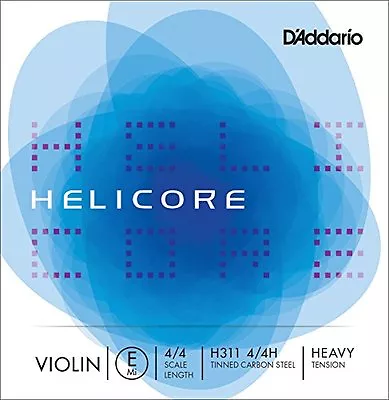 D'Addario Helicore Violin Single E String 4/4 Scale Heavy Tension • $10.49