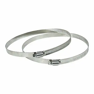 IPower 3/4/6/8/10/12 Inch Stainless Steel Duct Hose Clamps 2 Pack • $7.99