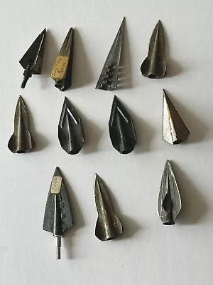Lot Of 11 Vtg Broadhead Bear ACE Panther IV Traditional Archery Recurve Longbow • $45