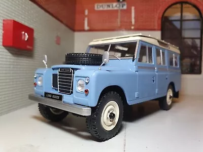 Land Rover 109 Series 3 Santana Blue Station Wagon 1:24 Scale Diecast Model • £47.25