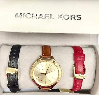 Michael Kors Women's Slim Runway Gift Set Watch MK2606 • $361.63