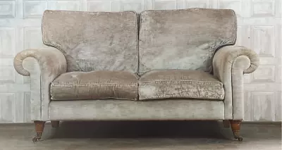 LAURA ASHLEY Kingston 2 Seater Seat Sofa Mink Fabric Chenille #2 *FREE DELIVERY* • £595