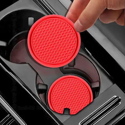 1pc Car Auto Cup Holder Anti-Slip Insert Coaster Universal Car Accessories Red • $2.87