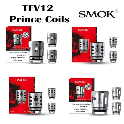 Smok Prince Coils TFV12 M4| Q4 | T10 | Mesh Strip | Max Dual Triple V12 P-Tank • £8.75
