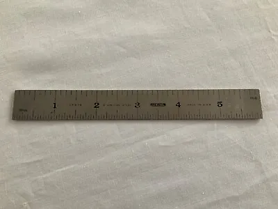 Vintage General CF645 Stainless Steel Ruler 6 Inch 64ths 32nds 16ths 8ths • $6