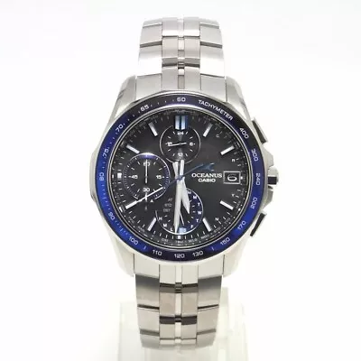 CASIO OCEANUS OCW-S7000-1AJF Black Manta Slim Case Chrono Men's Watch New In Box • $953.80