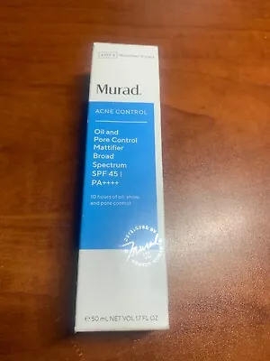 Murad Acne Control Oil And Pore Control Mattifier Broad Spectrum 45 50ml • $41.50