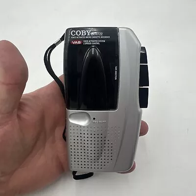 Coby Cx-r122 Voice Activated Micro Cassette Recorder - Tested Works **read** • $19.99