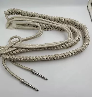 For Army Military Dress Silver Aiguillette Germany Officer Shoulder Cord Mylar • $100