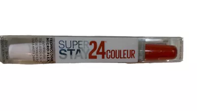 Maybelline Superstay 24hr Color 2 Step Liquid Lipstick Non Stop Orange #210 • $7.70