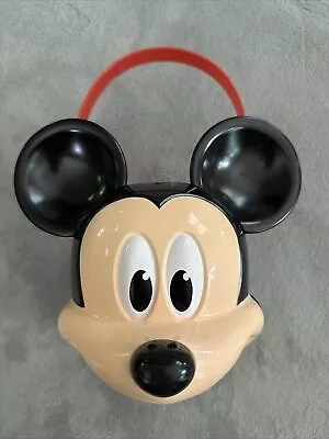Vintage Disney Parks MICKEY MOUSE Head Bucket PTI Group Halloween Candy Bucket • $23.75