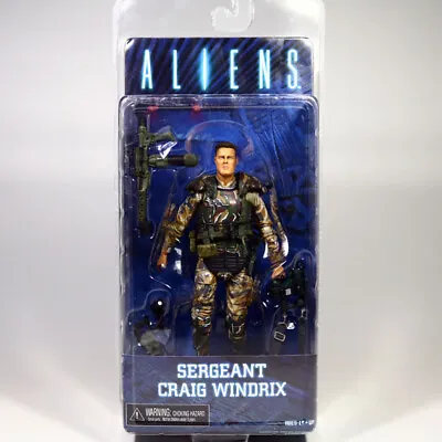 NECA Alien Sergeant Craig Windrix Marine 7  Action Figure Aliens Series 2 1:12 • $29.69