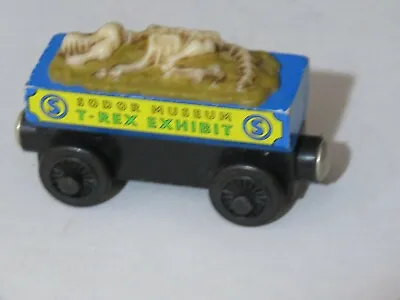 Genuine Thomas Friends Wooden Train Railroad Fossil Car 2002 T-Rex Museum • $13.50