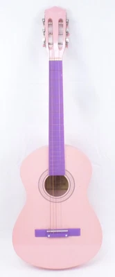 £25 • Buy Children's Ready Ace 3/4 Pink And Purple Acoustic Guitar *With 4 Strings*