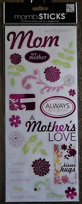 MambiSticks World's Greatest Mom Mother Embellishment Stickers Scrapbook Crafts • $2.09