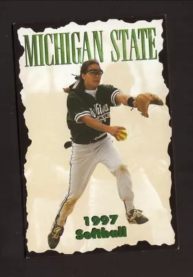 Michigan State Spartans--1997 Softball Pocket Schedule--Airtouch • $1