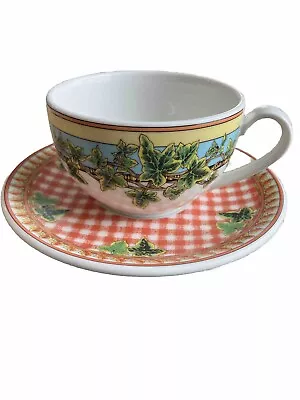 Versace By Rosenthal Casual- Ivy Leaves Passion - Jumbo Cup With Saucer PreOwned • $39