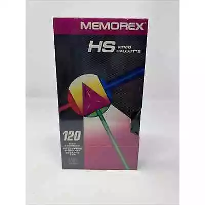 Memorex HS Video Cassette 120 High Standard Tape VHS Tape - SEALED - Free Ship • $7.95