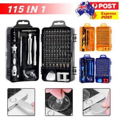$9.99 • Buy 115 IN 1 Precision Screwdriver Set Computer PC Phone Watch Repair Tool Kit AUS