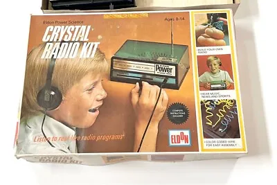 Vintage Eldon Crystal Radio Kit Used Not Tested Unsure If Complete See Pics • $45