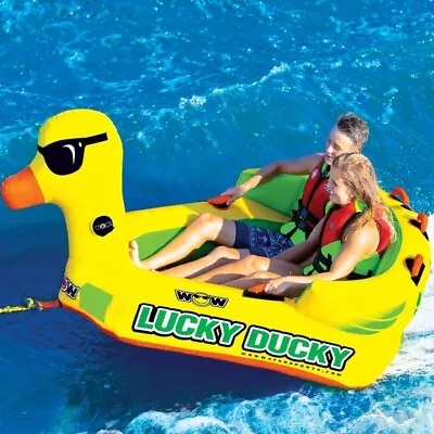 WOW World Of Watersports Lucky Ducky 2 Rider Person Towable Boat Tube • $239
