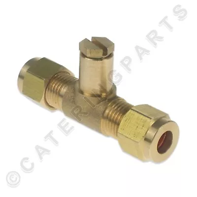 T-PIECE TEST NIPPLE GAS PRESSURE TESTING 6mm COMPRESSION FITTING COPPER PIPE • £14.95