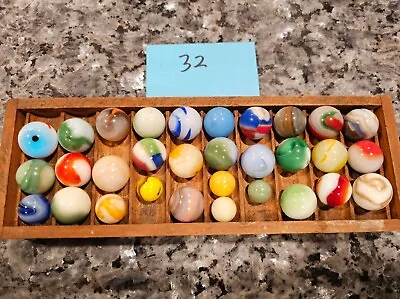 Rare Vintage Collectors' Fine Marbles LOT Mixed MARBLE ☆US/GER - 32 • $9.25