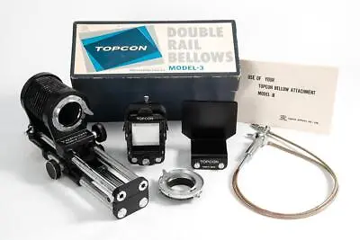 Topcon Bellows III Slide Copier Macro Stand Extension Tube Double Cable Release • $90