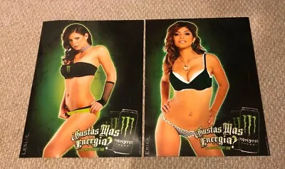 Monster Energy Drink Posters (2) Featuring Erika Medina And Leslie Gomez. • $12.99