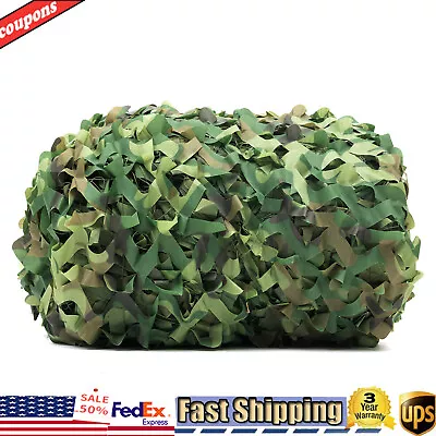 Camouflage Netting 26 X 26 Ft Camo Net Woodland Net For Military Camping Hunting • $73