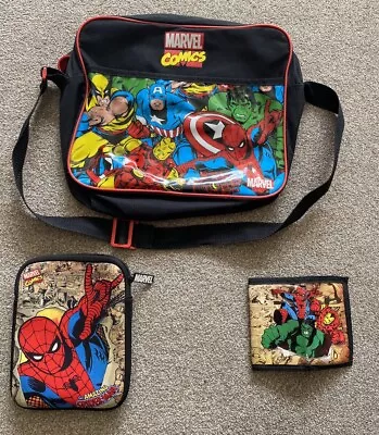 Marvel Comics Satchel Bag Tablet IPad Case Wallet • £25