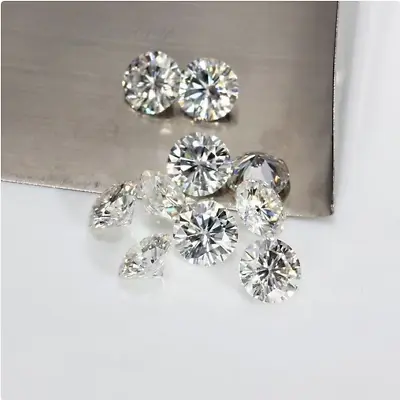 0.51ct VVS1/5.00mm Near White Round Loose Moissanite Diamond For Ring • $5.99