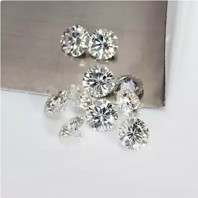 0.64ct VVS1/6.00mm Near White Round Loose Moissanite Diamond For Ring • $6.99