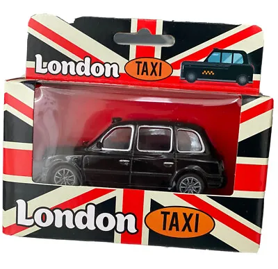 London Black Cab Taxi  Car Model Pull Back&Go Kids Toy Die Cast Metal-New In Box • £8.79