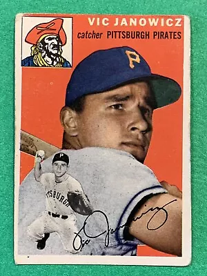 1954 Topps #16 Vic Janowicz Pittsburgh Pirates Good (corners & Edges) • $2